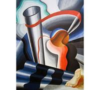 Artery8 Diulgheroff Sailing Abstract Symbols Painting Premium Wall Art Canvas Print 18X24 Inch