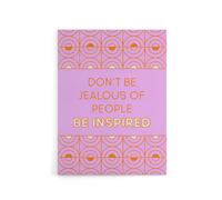Artery8 Don't Be Jealous Be Inspired Pink Art Deco Design Canvas Art Print | Size: W12" x H16" Artery8 Pink W12" x H16"