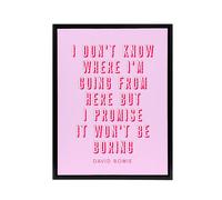 Artery8 Don't Know Where I'm Going Modern Pink Quote Framed Canvas Wall Art | Size: W18" x H24" Artery8 Pink W18" x H24"