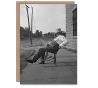 Artery8 Dorothea Lange Art Card Oklahoma Sheriff in Front of Jail in Grey Artery8 Grey