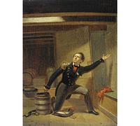 Artery8 Doyer Jan Van Speijk Lights the Fuse Large Wall Art Poster Print Thick Paper 18X24 Inch