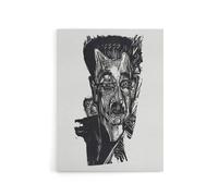 Artery8 Dr Ludwig Binswanger Portrait Kirchner Canvas Wall Art Print in White | Size: W18" x H24" Artery8 White W18" x H24"