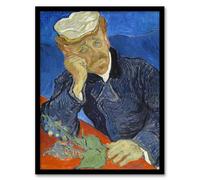 Artery8 Dr Paul Gachet Portrait Wall Art Print Framed Poster 12x16 inch Artwork By Van Gogh : Gentle Portrait Painting Perfect For Hallway Or Lounge Reflecting Calm Compassion And Friendship