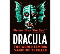 Artery8 Dracula Vampire Monster Vintage Theatre Advert Large Wall Art Poster Print Thick Paper 18X24 Inch