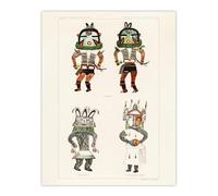 Artery8 Drawing from Hopi Natives XL Extra Large Wall Art Poster Print 24X32 Artwork Hopi Kachinas : Cultural Tribal Artwork Suited For Study Or Living Space Showcasing Heritage And Sacred Spirit