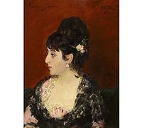 Artery8 Duran Spanish Woman Portrait Of Eva Gonzales 1876 Painting Unframed Wall Art Print Poster Home Decor Premium