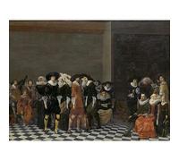 Artery8 Duyster Wedding Feast Premium Wall Art Canvas Print 18X24 Inch