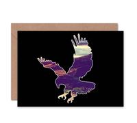 Artery8 Eagle Cairngorms Scottish Heather Mountains Art Card Artery8 Multicolor