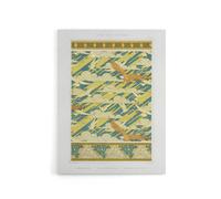 Artery8 Eagles Doves Seashell Patterns Canvas Wall Art Print Verneuil in Green | Size: W24" x H32" Artery8 Green W24" x H32"