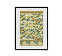 Artery8 Eagles Doves Seashell Patterns Framed Canvas Wall Art Print Verneuil in Green | Size: W12" x H16" Artery8 Green W12" x H16"