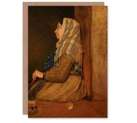Artery8 Edgar Degas Art Card A Roman Beggar Woman Portrait