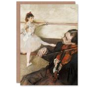 Artery8 Edgar Degas Art Card Dance Lesson with Violinist
