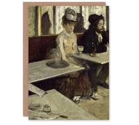 Artery8 Edgar Degas Art Card In a Cafe Absinthe Drinkers Painting