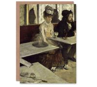 Artery8 Edgar Degas Art Card In a Cafe Absinthe Drinkers Painting