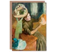 Artery8 Edgar Degas Art Card The Millinery Shop Hat Examination