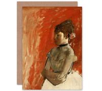 Artery8 Edgar Degas Ballet Dancer With Arms Crossed Fine Art Greeting Card Plus Envelope Blank Inside