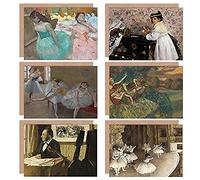 Artery8 Edgar Degas Ballet Rehearsal Stage Dancers Classroom Masked Girls Fine Art Greeting Card Pack of 6