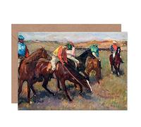 Artery8 Edgar Degas Before The Race C1882 Painting Fine Art Greeting Card Plus Envelope Blank Inside