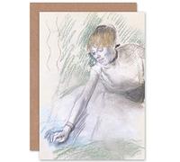 Artery8 Edgar Degas Dancer Drawing Fine Art Greeting Card Plus Envelope Blank Inside