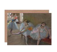 Artery8 Edgar Degas Dancers In Classroom C1880 Painting Fine Art Greeting Card Plus Envelope Blank Inside