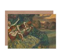 Artery8 Edgar Degas Four Dancers Fine Art Greeting Card Plus Envelope Blank Inside