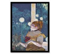 Artery8 Edgar Degas Framed Wall Art Print Cafe Concert Song Of The Dog - A3 Size