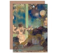 Artery8 Edgar Degas Mademoiselle Becat Cafe Ambassadeurs Fine Art Greeting Card Plus Envelope Blank Inside