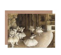 Artery8 Edgar Degas Painting Ballet Rehearsal On Stage Ballerina Card Artery8 Multicolor