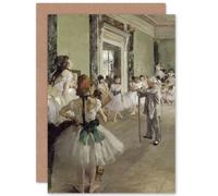 Artery8 Edgar Degas The Ballet Class Fine Art Greeting Card Plus Envelope Blank Inside
