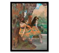 Artery8 Edgar Degas Young Ballet Dancers On Stage Framed Wall Art Print Home Décor A3
