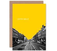 Artery8 Edinburgh Leith Walk Yellow Scottish Scotland Card Artery8 Multicolor