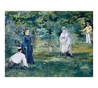 Artery8 Edouard Manet A Game Of Croquet XL Giant Panel Poster (8 Sections)