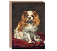 Artery8 Edouard Manet Art Card A King Charles Spaniel Dog