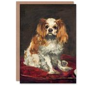 Artery8 Edouard Manet Art Card A King Charles Spaniel Dog