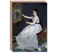 Artery8 Edouard Manet Art Card Portrait of Painter Eva Gonzales