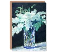 Artery8 Edouard Manet Art Card White Lilacs in Glass Vase
