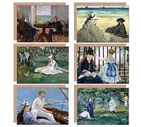 Artery8 Edouard Manet Croquet Le Chemin Beach Boating Garden Arcachon Fine Art Greeting Card Pack of 6