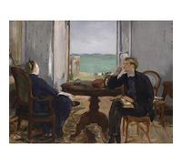 Artery8 Edouard Manet Interior At Arcachon 1871 Painting Large Wall Art Poster Print Thick Paper 18X24 Inch