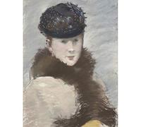 Artery8 Edouard Manet Mery Laurent Wearing Small Toque Painting Unframed Wall Art Print Poster Home Decor Premium