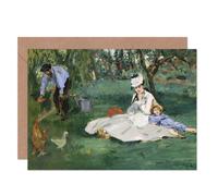 Artery8 Edouard Manet Monet Family In Garden at Argenteuil Card Artery8 Multicolor