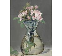 Artery8 Edouard Manet Moss Roses In A Vase 1882 Painting XL Giant Panel Poster (8 Sections)
