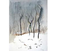 Artery8 Eduard Tomek Krajina 5 Winter Trees Art Print Canvas Premium Wall Decor Poster Mural