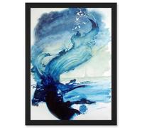Artery8 Eduard Tomek Sea Abstract Lighthouse Painting Artwork Framed Wall Art Print A4 in Black Artery8 Black