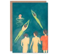 Artery8 Edvard Munch Art Card Boys Bathing in the Fjord