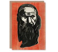 Artery8 Edvard Munch Art Card Head of an Old Man with Beard