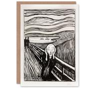 Artery8 Edvard Munch Art Card The Scream 1895 Black and White