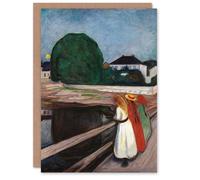 Artery8 Edvard Munch Art Card Young Girls on the Bridge