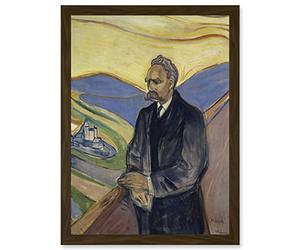 Artery8 Edvard Munch Friederich Nietzsche Painting A4 Artwork Framed Wall Art Print