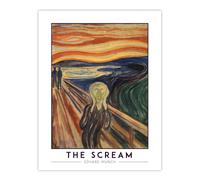 Artery8 Edvard Munch The Scream Skrik Painting Living Room Extra Large XL Wall Art Poster Print