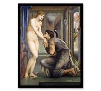 Artery8 Edward Burne Jones Framed Wall Art Pygmalion & Galatea Soul Attains | Size: A3 Artery8 Multicolor A3
